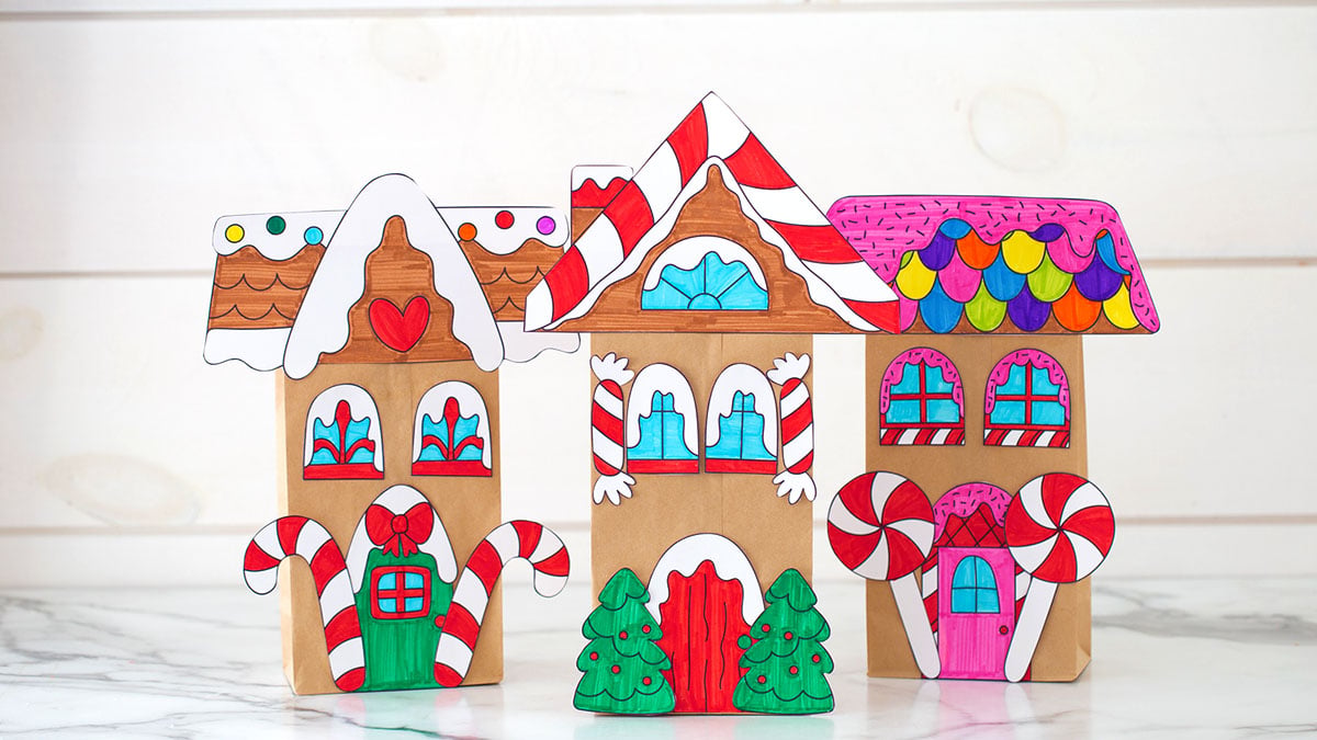 paper bag gingerbread house - the best ideas for kids
